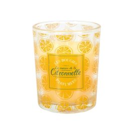 Home Deco Factory Vela Citronela Anti-mosquitos en Recipiente de Vidrio 6,5 cm Altura - 9 Horas de Combustión