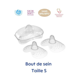 Mam Punta Mamaria Silicona Talla S - Juego de 2 en Caja de Esterilización - Transparente