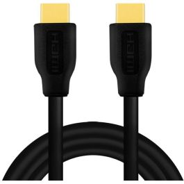 LogiLink CH0102 Cable HDMI 2.0 Macho/Macho, 3m, 4K/60Hz, 3D HDR, Canal de Retorno de Audio, Ethernet, Negro
