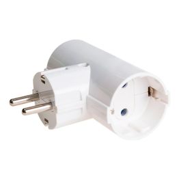 Adaptador doble 2p+t schuko 16a 250 v~ blanco Precio: 3.806055. SKU: B1FKY2SCA9
