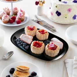 Luminarc Diwali Negro Fuente Rectangular de Vidrio 35x24 cm Negra