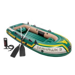 Barco camaras seahawk 3 personas con 2 remos aluminio y bomba 295x137x43 cm.