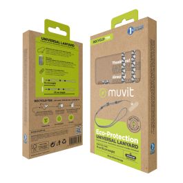 Cordón para Teléfono Móvil Muvit for Change Negro Blanco