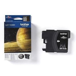Brother LC1100BK Cartucho de tinta negra, 450 páginas. Compatible con Brother DCP-385C, J715W, MFC-490C, J615W.