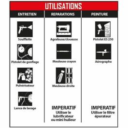 Mecafer Compresor Silencioso 24L 1HP 8 Bar
