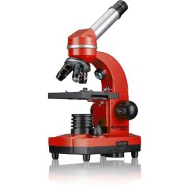 Bresser Junior BRE4007922053530 Microscopio BIOLUX SEL para estudiantes, aumento 40x-1600x, kit de experimentación, rojo