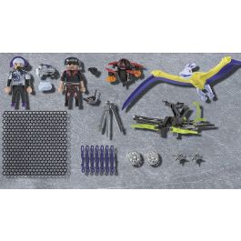 Playmobil Pteranodon Ataque Desde El Aire Juguete Figura De Dinosaurio Volador Con Red Lanzadora