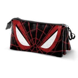 Karactermania Estuche Portatodo Triple Spiderman Vision Negro 23 x 8 x 11 cm