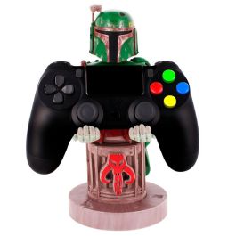 EXQUISITE GAMING Cable Guy Boba Fett Star Wars 20cm Soporte para mando de consola, mando a distancia y smartphones. Compatible con PS5, Xbox Series S/X.