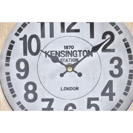 Reloj Sobremesa Tradicional DKD Home Decor Natural Blanco 8 x 32 x 25.8 cm (2 Unidades)