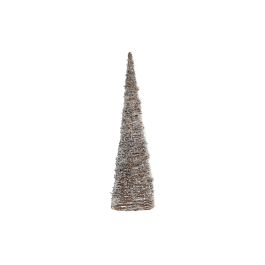 DKD Home Decor Cono de Navidad Alpina Decorativo de Ratán con LED Marrón Claro (19x62x19 cm), 2 Pilas AA Precio: 10.87548. SKU: B1798CG3T7