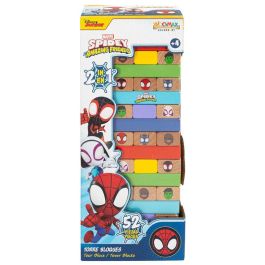 WOOMAX Juego 2 en 1 Torre Bloques y Dominó de Madera Spidey Marvel con 52 Piezas Precio: 22.58999941. SKU: B18KWY6XEH