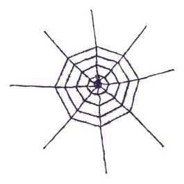 Tela de araña con 64 bombillas Tela de araña con 64 bombillas