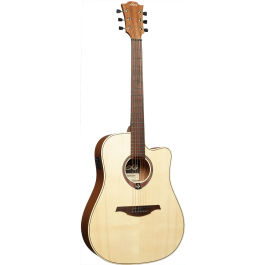 LAG Guitarra Acústica Electroacústica Dreadnought Cutaway Tramontane 70 A/C - Natural