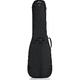GATOR Softcase Pro Go para Bajo Eléctrico Negro, Gigbag de Nylon y Vellón con Dimensiones de 132x39x14.5 cm