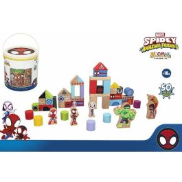 Cubo blocs de madera spidey amazing friends con 50 piezas Precio: 26.49999946. SKU: B17GK2GZKQ