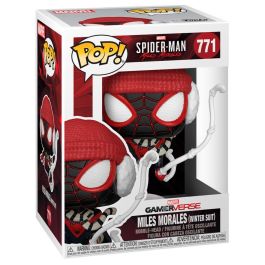 FUNKO Figura POP Marvel Spiderman Miles Morales Winter Suit Vinilo 9cm