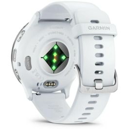 Garmin GAR1701774180445 Reloj GPS Conectado Venu 3 WiFi, 35,4 mm (1.4), Acero plateado, Caja blanca, Correa silicona blanca