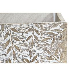 Organizador Indio DKD Home Decor Natural Blanco 13 x 21 x 32 cm