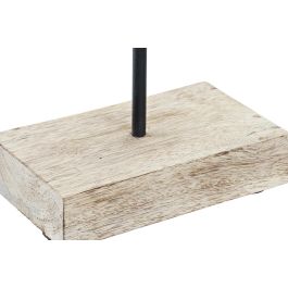 DKD Home Decor Figura Decorativa Pez Atlántico Madera Mango Aluminio Marrón Blanco Negro 9 x 38 x 54 cm