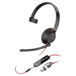Poly Auricular Blackwire 5210 Monoaural con Micrófono, Conexión 3.5mm y Adaptador USB-C/A, Negro 8X230A6 Precio: 85.49999997. SKU: B183CJVCEY