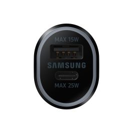 Samsung EP-L4020NBEGEU Cargador de Coche con Carga Rápida Dual USB-C 25W + USB 15W Negro
