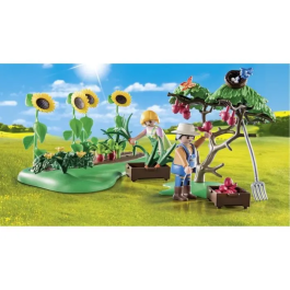 Playmobil Starter Pack Huerto con Figuras y Accesorios de Jardinería, Ideal para Niños