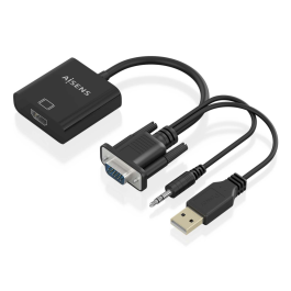 AISENS - CABLE CONVERSOR SVGA+AUDIO A HDMI, SVGA/M+JACK 3.5/M+USB-A/M-HDMI A/H, NEGRO, 20CM Precio: 10.50000006. SKU: B1EV4HDDY2