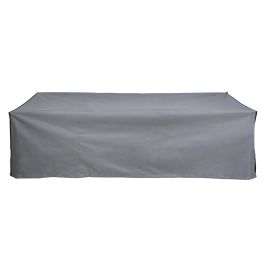 DKD Home Decor Funda para Sofá de Terraza y Jardín Gris Oscuro, Poliéster 600D, 240gsm, 80x205x60 cm