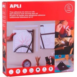 Apli Cinta Gancho Bucle Adhesiva Tipo Velcro 20 mm x 25 m Blanco - Adhesivo Acrílico, Cierre Fuerte Precio: 29.49999965. SKU: S8400546