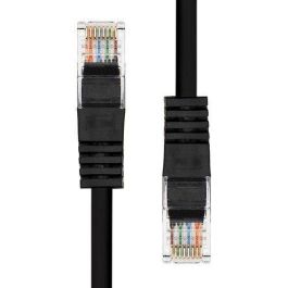 ProXtend Cable Ethernet CAT5e U/UTP Cobre PVC 15m Negro con Protección Anti-enganches
