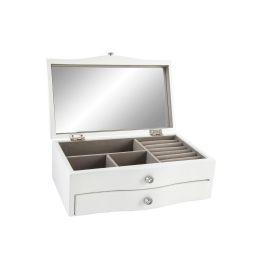 DKD Home Decor Joyero Romántico Blanco con Espejo y Cajón, MDF Hecho a Mano, Medidas 17x28x10 cm, Pack 2 Unidades Precio: 47.68999983. SKU: S3030718