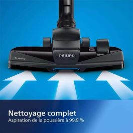 Philips Aspiradora PowerPro FC9332/09 sin Bolsa, 900W, Filtro Antialérgico H13, Cilíndrica Compacta, Clase A
