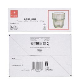 Caja 6 Vasos Bajos Vidrio Barshine Bormioli Rocco 30 cL Caja 6 Vasos Bajos Vidrio Barshine Bormioli Rocco 30 cL