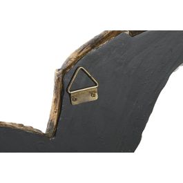 DKD Home Decor Decoración Pared Glam Garza Dorado Resina Espejo 35.5x26x2 cm