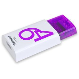 Philips Click Series Gen 1 USB-C 64GB USB 3.2 Gen 1 Memoria Stick Violeta Blanco
