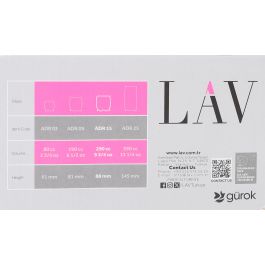 Lav Set 6 Vasos Agua 290cc Coral ø7x7x9cm (8 Cajas)