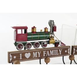DKD Home Decor Perchero Pared Vintage Rojo Negro Metal y MDF 29 x 8 x 20 cm (3 Unidades) Precio: 33.60654. SKU: S3026313