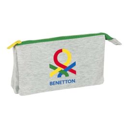 Portatodo Triple Benetton Pop Gris (22 x 12 x 3 cm) Precio: 7.95000008. SKU: S4308052