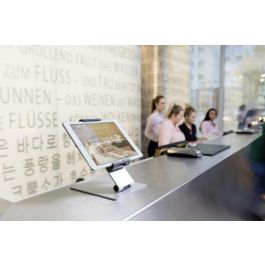 Durable Soporte Elevador Mesa Tablets 7-13 Pulgadas Giratorio 360° para Escritorio Profesional Referencia 8930-23