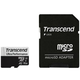 Transcend microSDXC USD340S 128GB Clase 10 UHS-I Adaptador Negro Gris 160MB/s 125MB/s