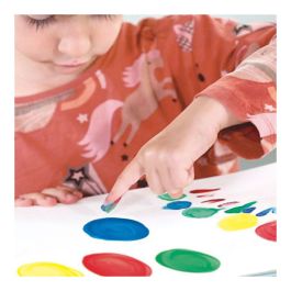 Caja con 6 tarros de pintura para dedos 25 ml milan Caja con 6 tarros de pintura para dedos 25 ml milan