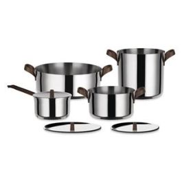 Alessi PU100S7 Edo Batería de 7 Piezas Acero Inoxidable 18/10 Apto para Inducción - Diseñado por Patricia Urquiola Precio: 250.49999953. SKU: B12DNDQCG5