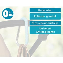 Mosquetón Para Carrito Azul
