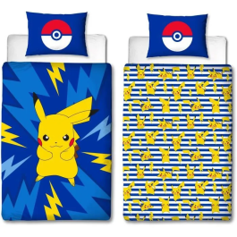 Pokemon Juego de Cama Reversible Pikachu IV Microfibra Funda Nórdica 140x200 cm + Funda Almohada 63x63 cm Precio: 28.78999948. SKU: B1DFV9YY6N