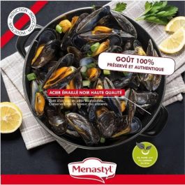 Olla para mejillones - MENASTYL - 3645562 - Acero esmaltado - Negro - 18 cm - 2,7 litros - Apto para todo tipo de fuegos, incluida inducción Olla para mejillones - MENASTYL - 3645562 - Acero esmaltado - Negro - 18 cm - 2,7 litros - Apto para todo tipo de fuegos, incluida inducción