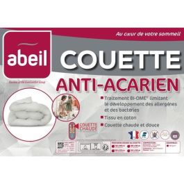 Edredón antiácaros - 220 x 240 cm - Cálido - 400 g/m² 2 personas - Blanco - ABEIL Edredón antiácaros - 220 x 240 cm - Cálido - 400 g/m² 2 personas - Blanco - ABEIL