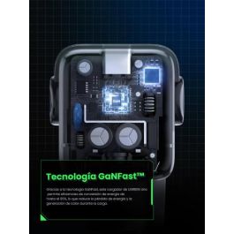 UGREEN 25685B Cargador Nexode RG 65W 3 Puertos GaN Carga Rápida Interior Gris