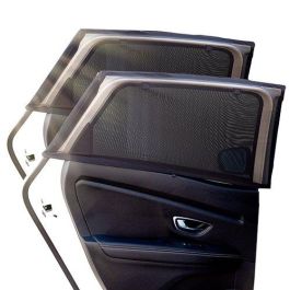 Cortinillas Laterales Universales Coche INT41117 - Juego de 2, Protección Solar UV y Calor, Ventana Abierta, Anti-Insectos