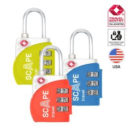 Scape Travel Candado TSA con combinación (azul, rojo, amarillo) Precio: 23.9217. SKU: B1876MVRCJ